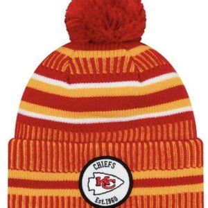 NWT- NFL NEW ERA KC Chiefs One Time Removable Pom